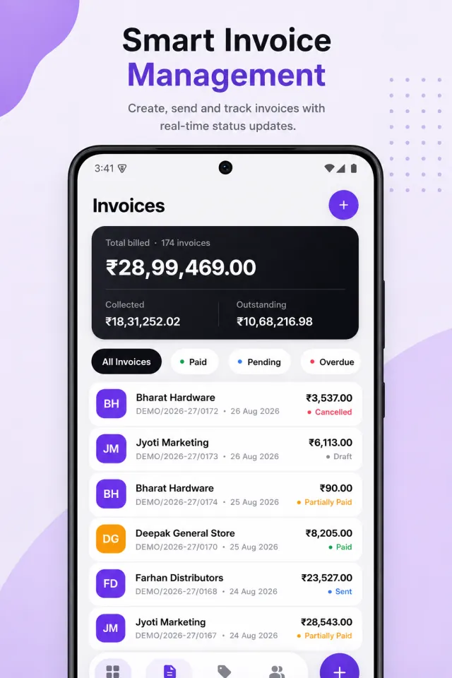 BillOne invoice creation