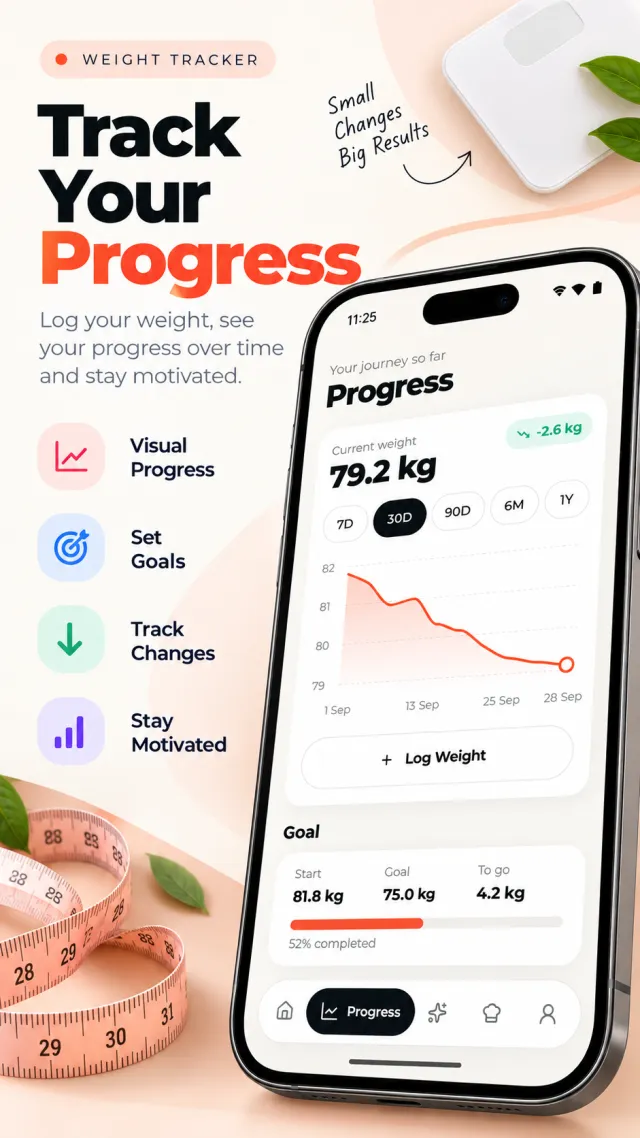 NutriOne weight progress