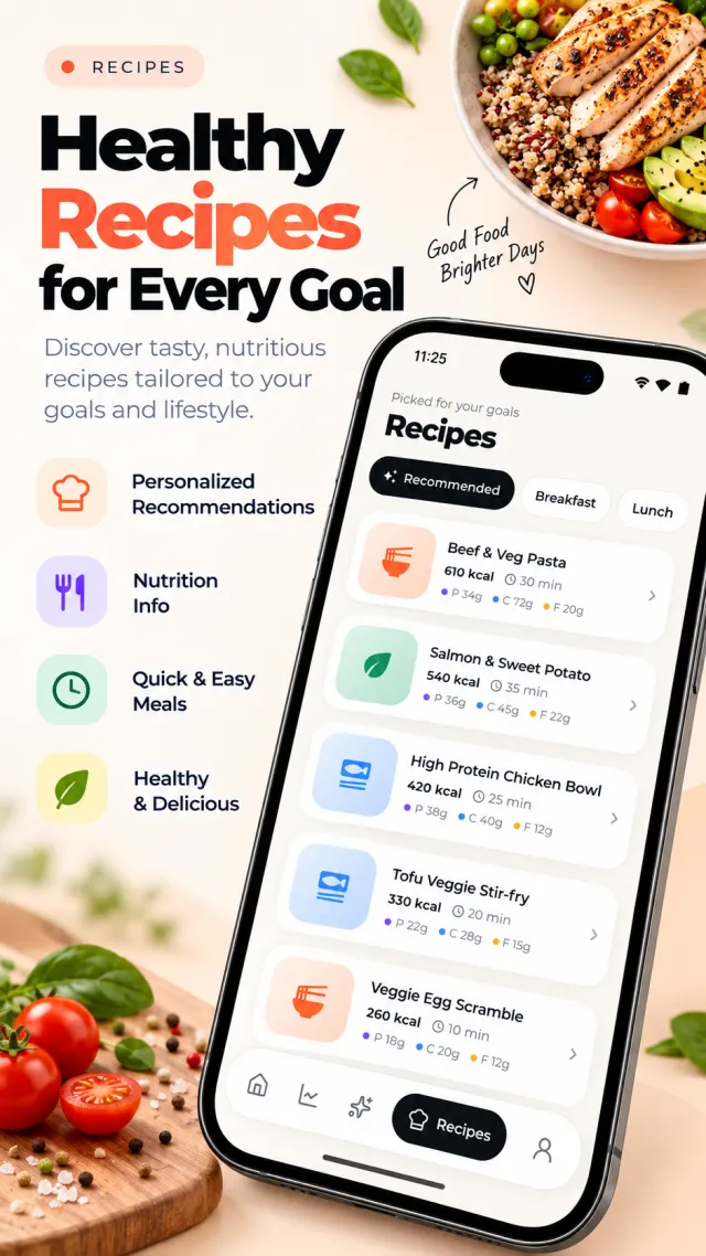 NutriOne recipe recommendations