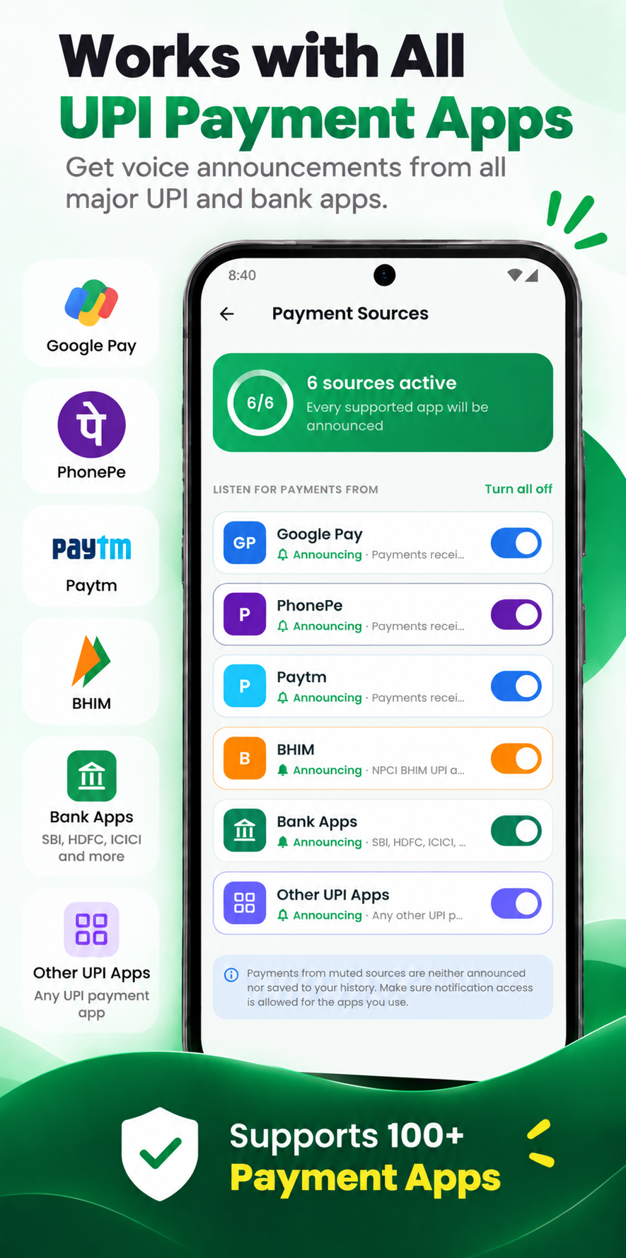 PaymentSuno payment sources